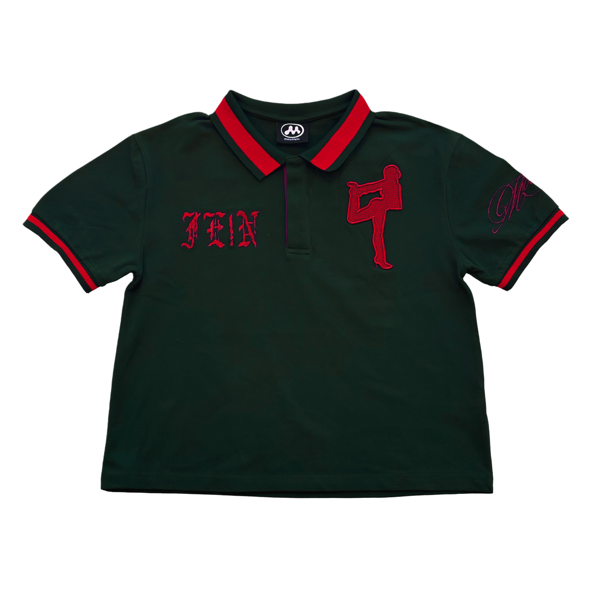Men's Fein Polo (Green/Red)
