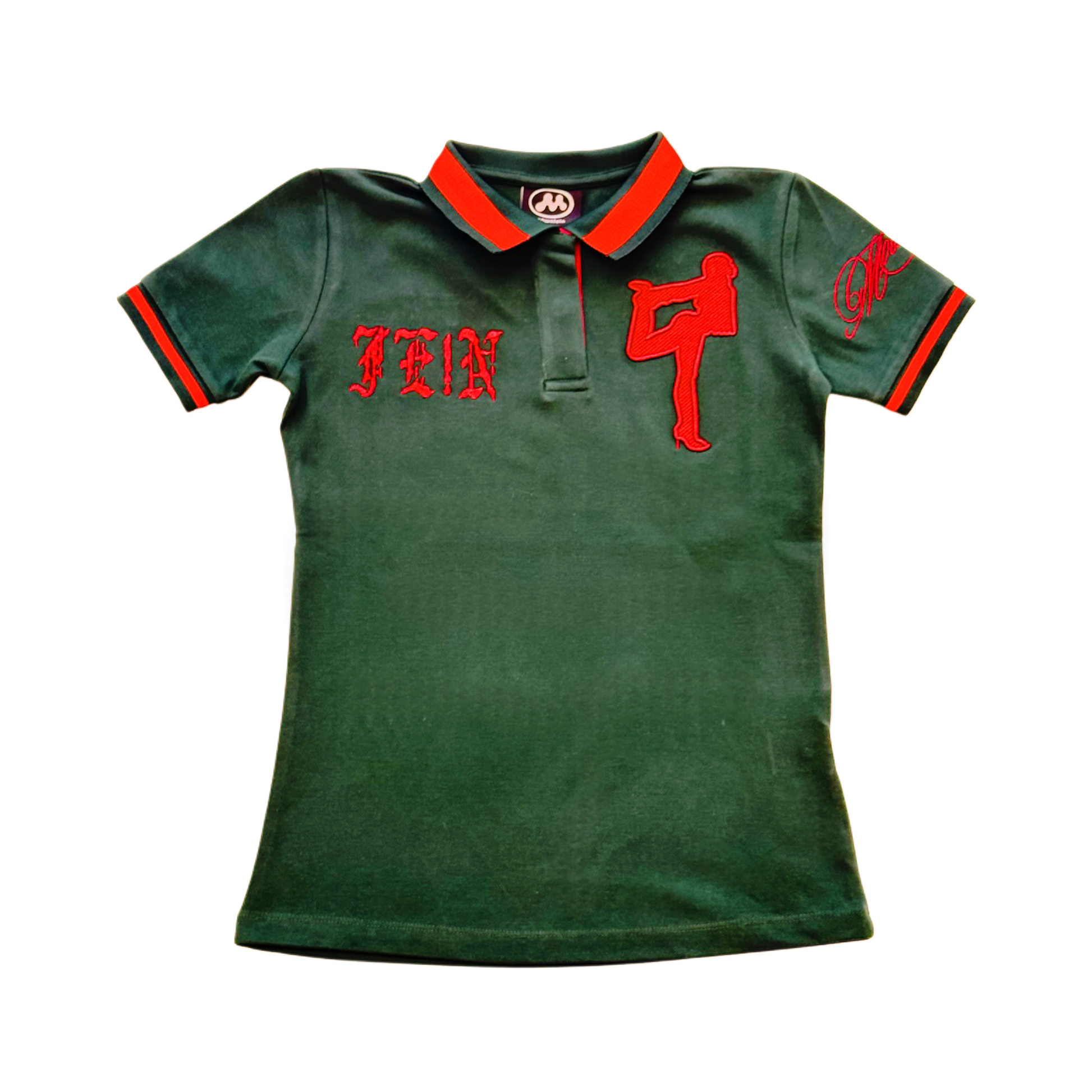 Women's Fein Polo (Green/Red)